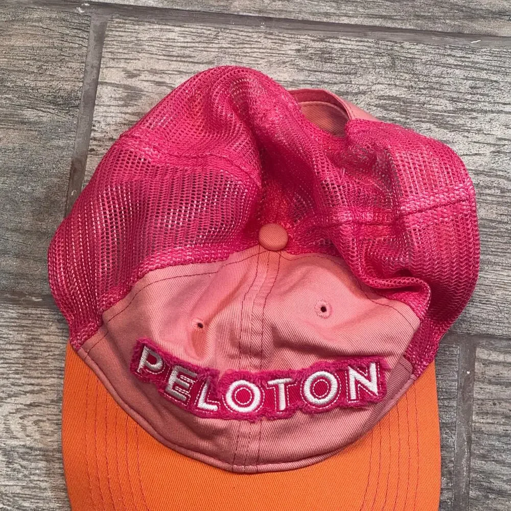 Peloton Orange and Pink Baseball Hat